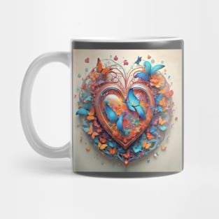 Butterlies heart Mug